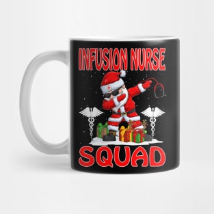 Christmas Infusion Nurse Squad Reindeer Pajama Dabing Santa Mug